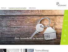 Tablet Screenshot of adlershorst-immobilien.de